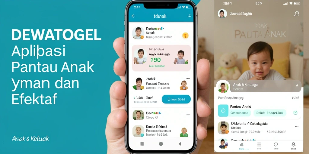 Antarmuka DEWATOGEL yang intuitif untuk memantau anak.