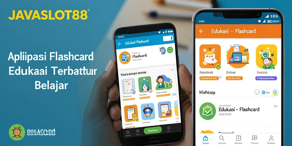Tampilan antarmuka aplikasi Flashcard yang interaktif dan menarik.