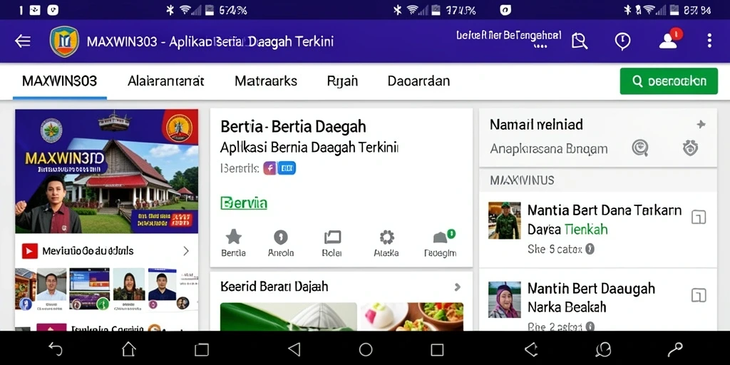 Tampilan utama MAXWIN303 menampilkan daftar berita terkini dan populer.