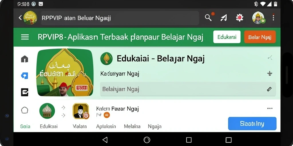 Antarmuka RPVIP8 yang menarik untuk belajar ngaji.
