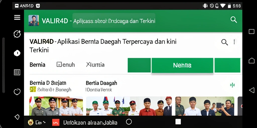 Tampilan antarmuka aplikasi VALIR4D yang modern dan informatif.