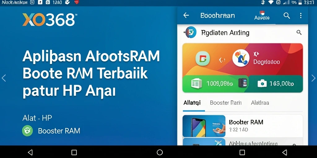 Tampilan antarmuka pengguna aplikasi XO368 yang intuitif dan mudah digunakan.